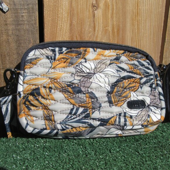 LUG Convertible Lily Gray Crossbody Bag Purse Wallet Swivel Coupe Splits Set - Picture 6 of 12